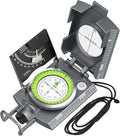 Proster IP65 Hiking Compass with Sighting Clinometer Professional Military Compass Metal Camping Compass Waterproof with Carry Bag for Camping Hunting Hiking Geology Activities