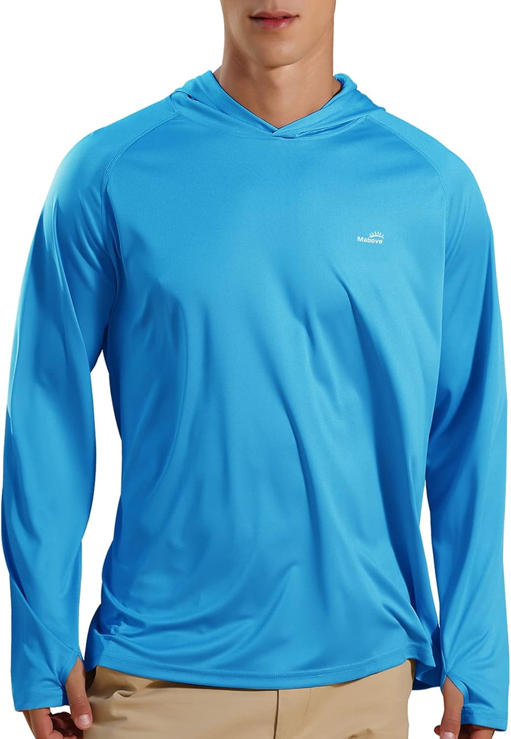 Men'S UPF 50+ Long Sleeve Sun Shirts UV Protection Hoodie Rash Guard Hiking Fishing Swim T Shirt