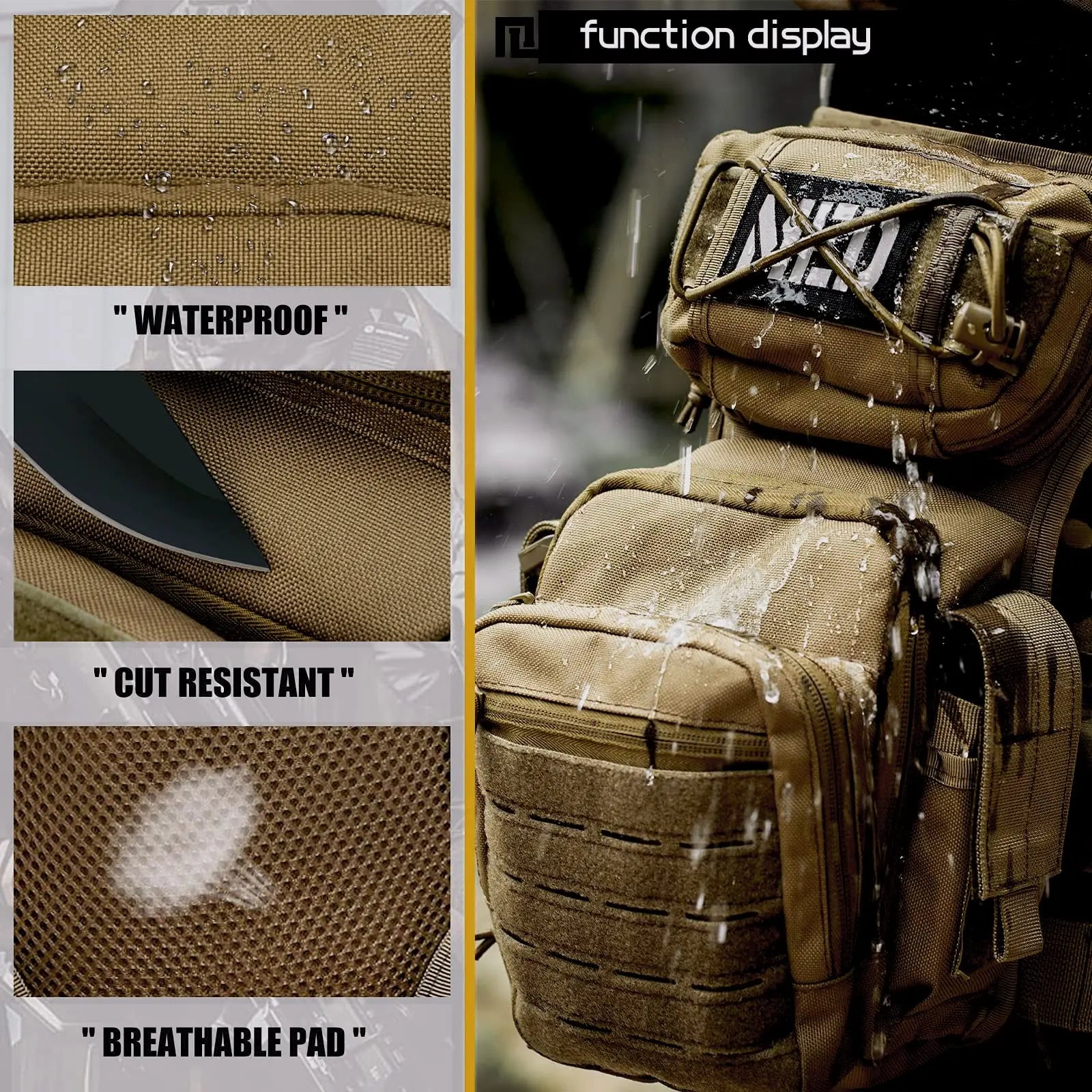 Drop Leg Bag for Men Women Military Tactical Thigh Pack Pouch Multifunctional Tactical Package Outdoor Hiking Thigh Bag