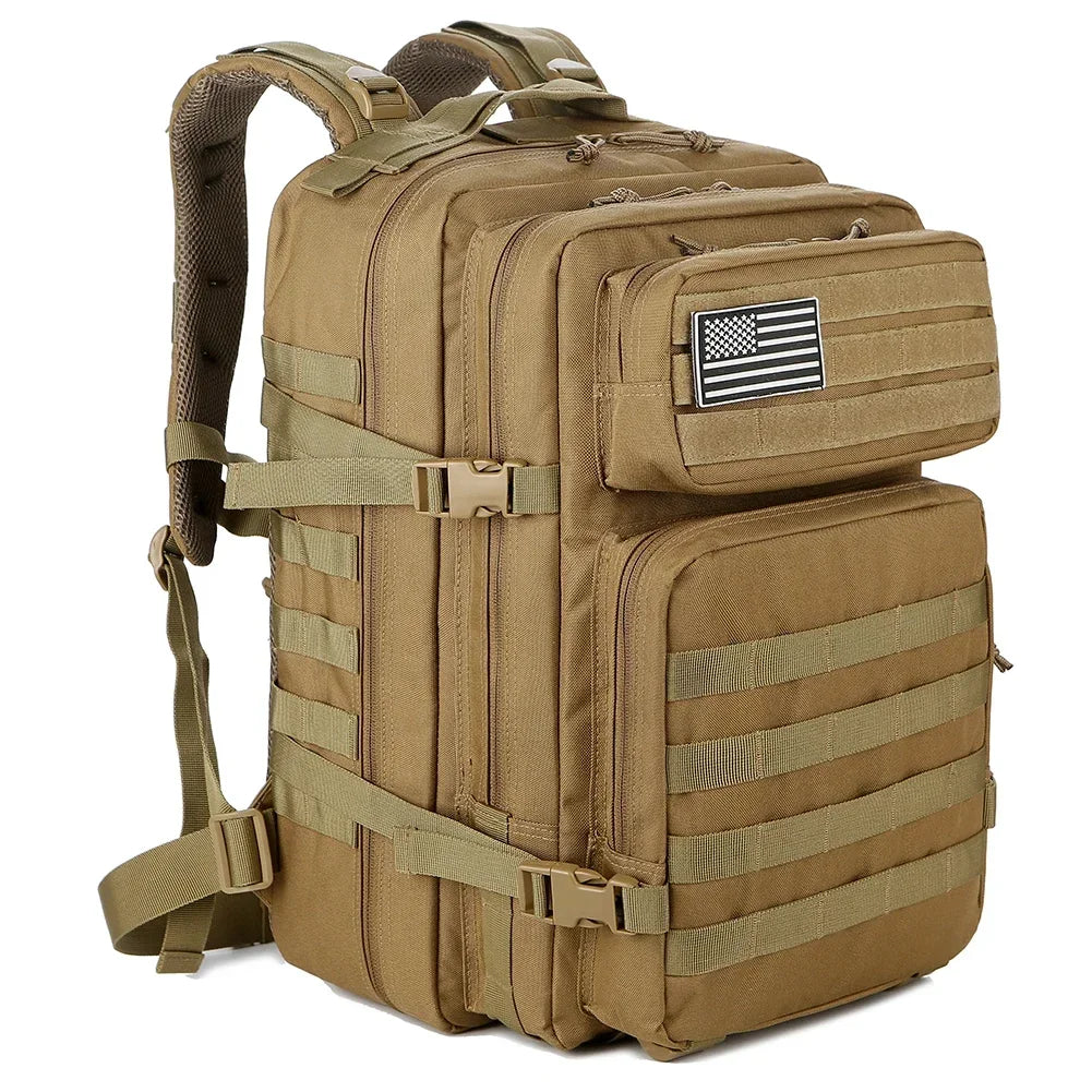 45L Tactical Backpack Molle for Survival Assault Pack CCW 3 Day Survival Bag Hiking Treeking Rucksack Heavy Duty Backpack