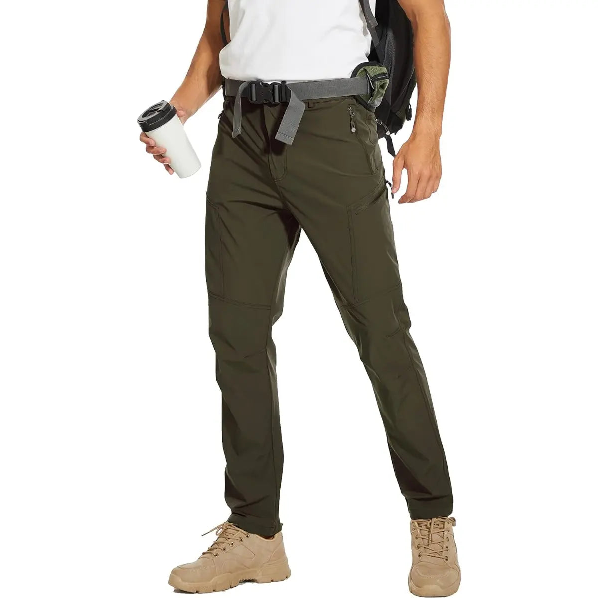 NATUVENIX Hiking Pants Men Lightweight Mens Travel Pants Stretchy Work Pants for Men Quick Dry Fishing Pants for Men Outdoor