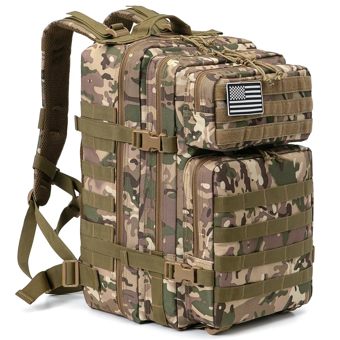 45L Tactical Backpack Molle for Survival Assault Pack CCW 3 Day Survival Bag Hiking Treeking Rucksack Heavy Duty Backpack