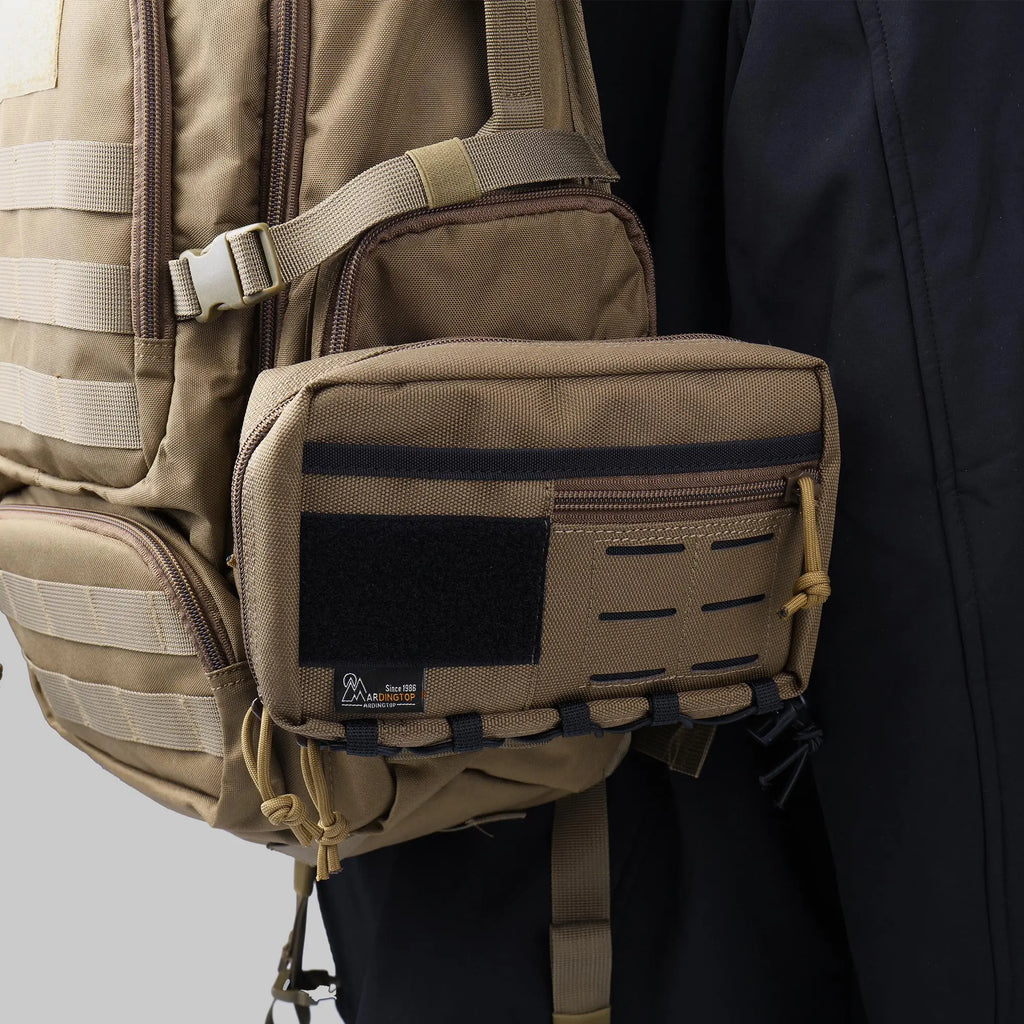 MARDINGTOP Tactical Utility Pouch for Emergency Supplies and Outdoor Survival Gear, EDC Tool Pouch Bag with Tactical Design and Camping Storage Drawstring Pockets, Suitable for Molle Webbing System Design for Outdoor Adventure Fishing Durable Gear