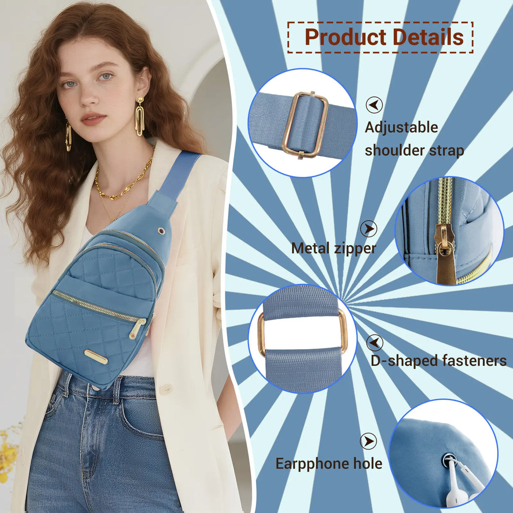 Small Sling Bakpack Crossbody Bags for Women Chest Bag Cross Body Bag Fanny Pack for Outdoors Hiking Traveling,Crossbody Small Sling Backpack Sling Bag for Women Men