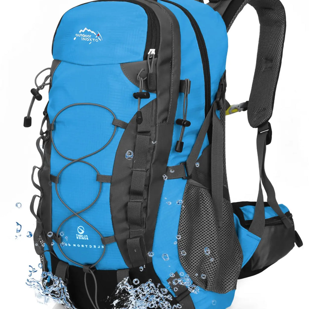INOXTO Lightweight Hiking Backpack, 35L/40L Hiking Daypack with Waterproof Rain Cover for Travel Camping Outdoor Men and Women.