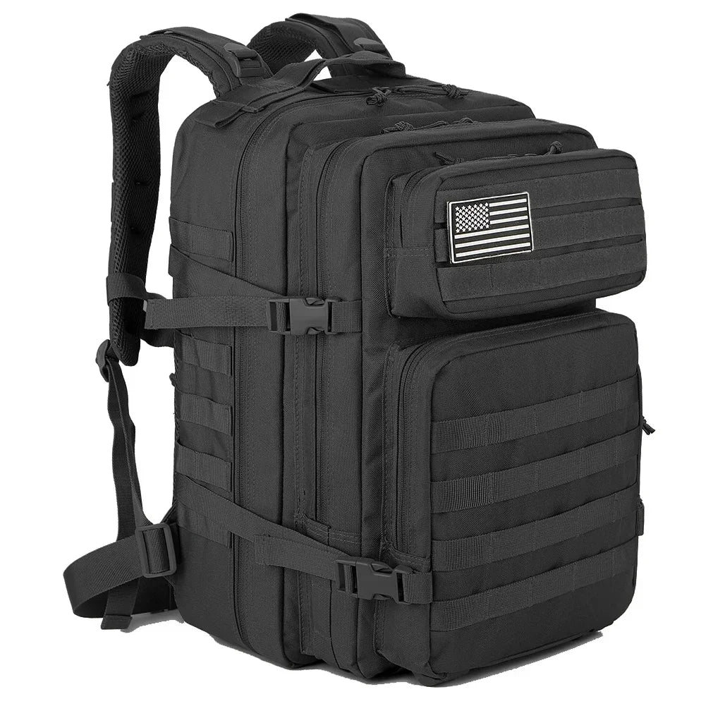 45L Tactical Backpack Molle for Survival Assault Pack CCW 3 Day Survival Bag Hiking Treeking Rucksack Heavy Duty Backpack