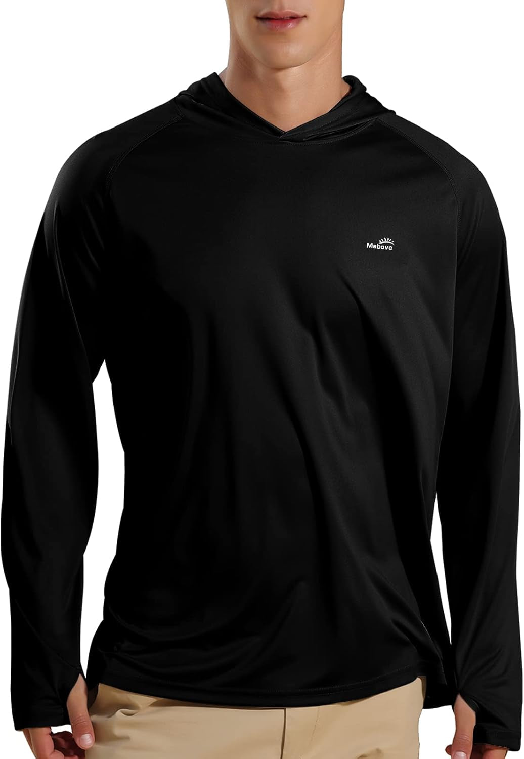 Men'S UPF 50+ Long Sleeve Sun Shirts UV Protection Hoodie Rash Guard Hiking Fishing Swim T Shirt
