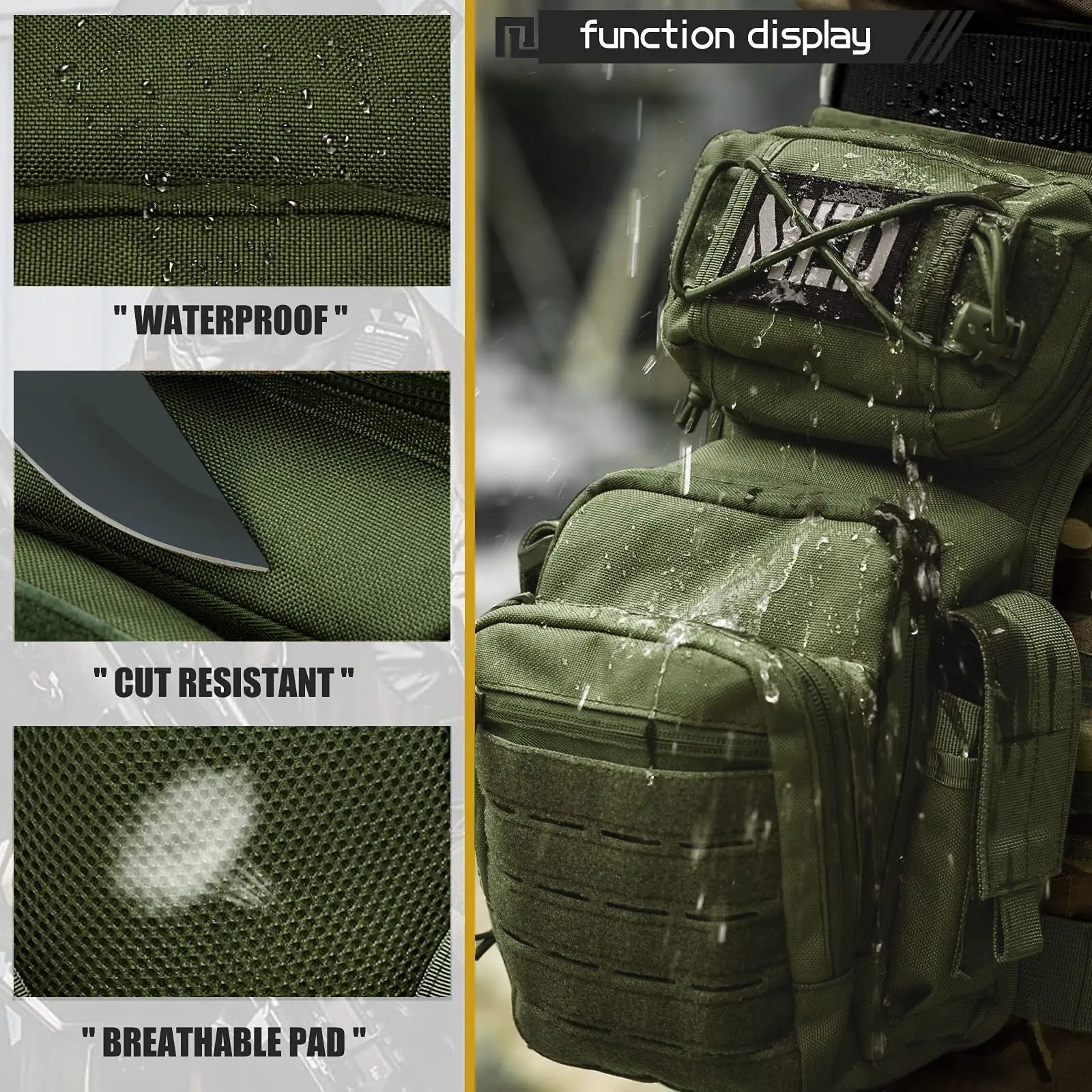 Drop Leg Bag for Men Women Military Tactical Thigh Pack Pouch Multifunctional Tactical Package Outdoor Hiking Thigh Bag