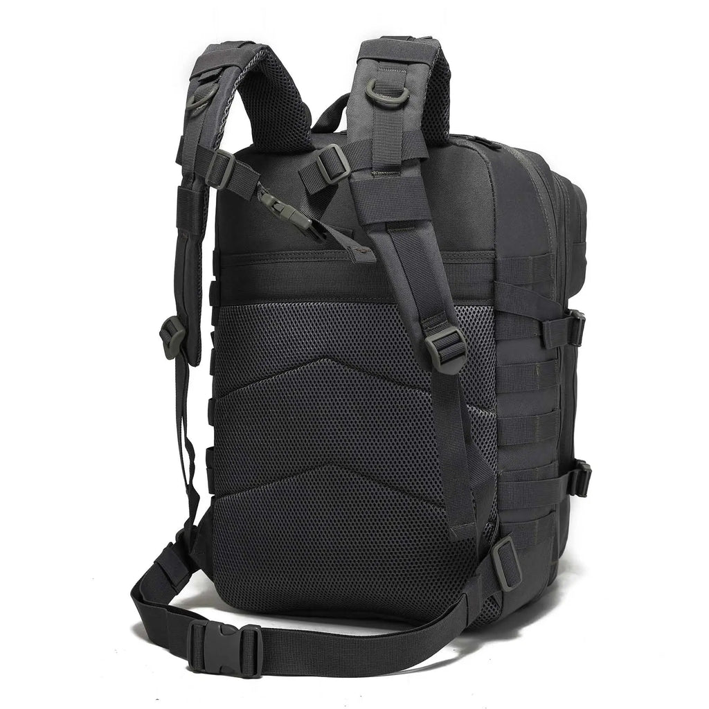 45L Military Tactical Backpack, Molle Army Assault Pack, 3 Day Bug Out Bag, Hiking Trekking Rucksack, Outdoor Travel Backpack