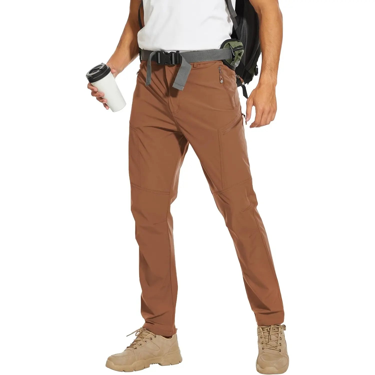 NATUVENIX Hiking Pants Men Lightweight Mens Travel Pants Stretchy Work Pants for Men Quick Dry Fishing Pants for Men Outdoor