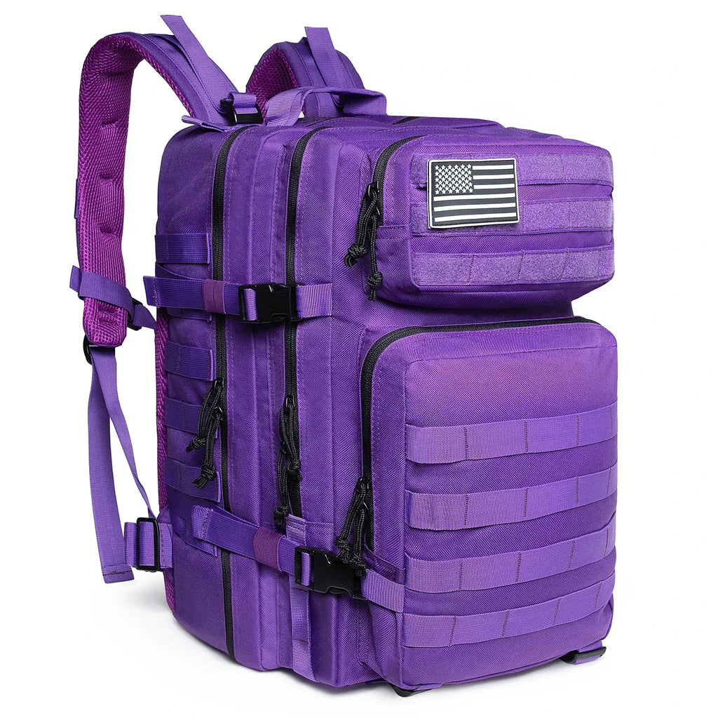 45L Tactical Backpack Molle for Survival Assault Pack CCW 3 Day Survival Bag Hiking Treeking Rucksack Heavy Duty Backpack