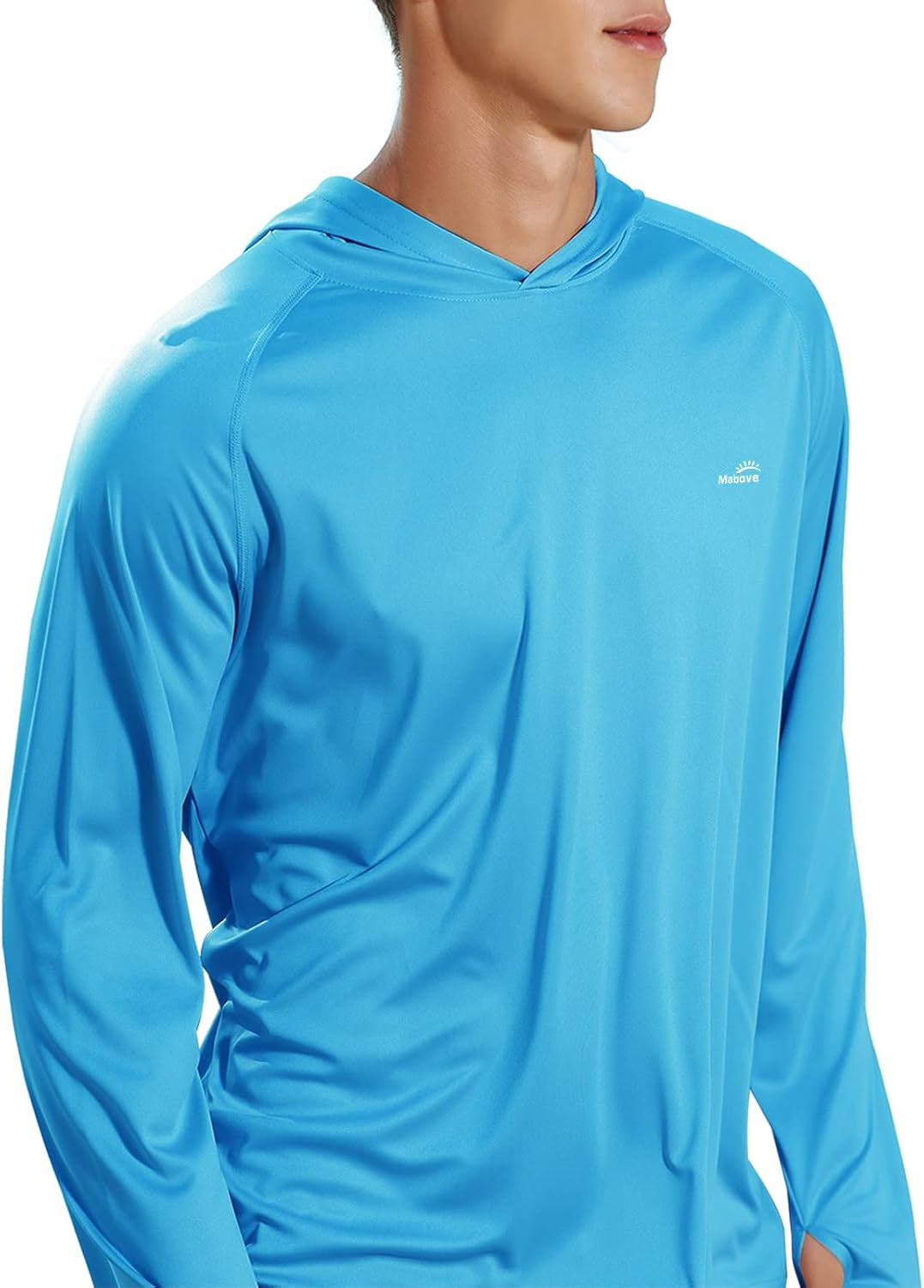 Men'S UPF 50+ Long Sleeve Sun Shirts UV Protection Hoodie Rash Guard Hiking Fishing Swim T Shirt