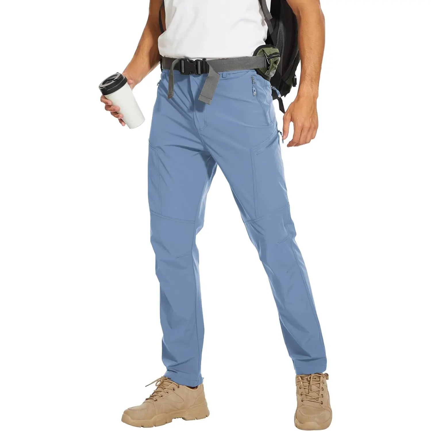 NATUVENIX Hiking Pants Men Lightweight Mens Travel Pants Stretchy Work Pants for Men Quick Dry Fishing Pants for Men Outdoor