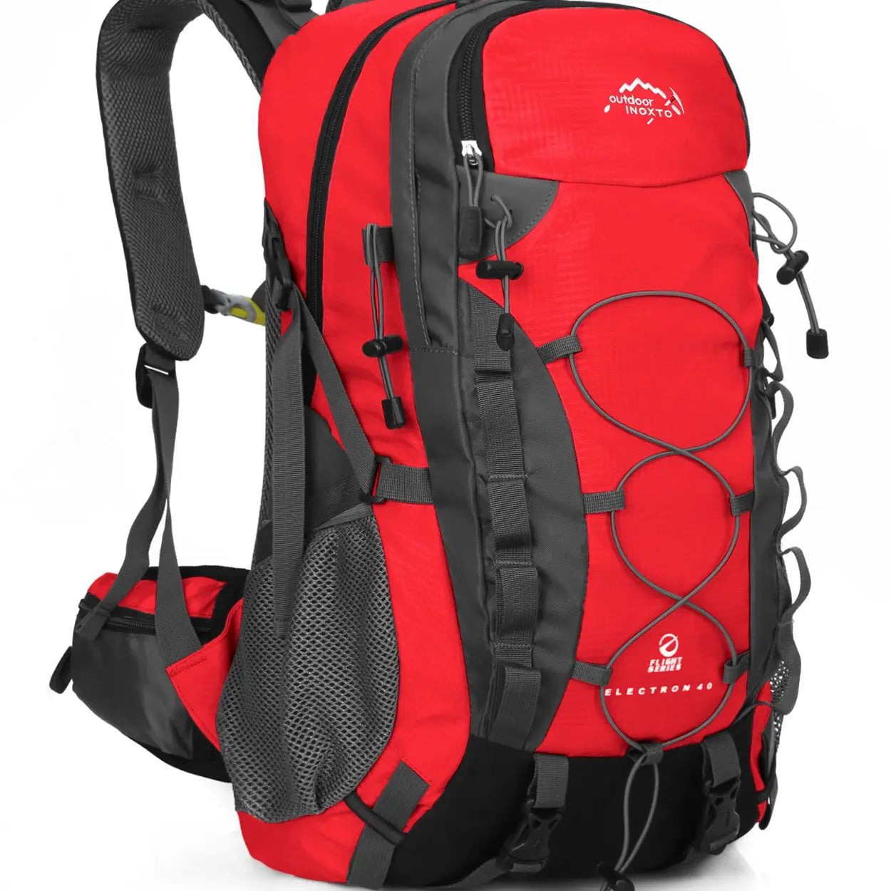 INOXTO Lightweight Hiking Backpack, 35L/40L Hiking Daypack with Waterproof Rain Cover for Travel Camping Outdoor Men and Women.