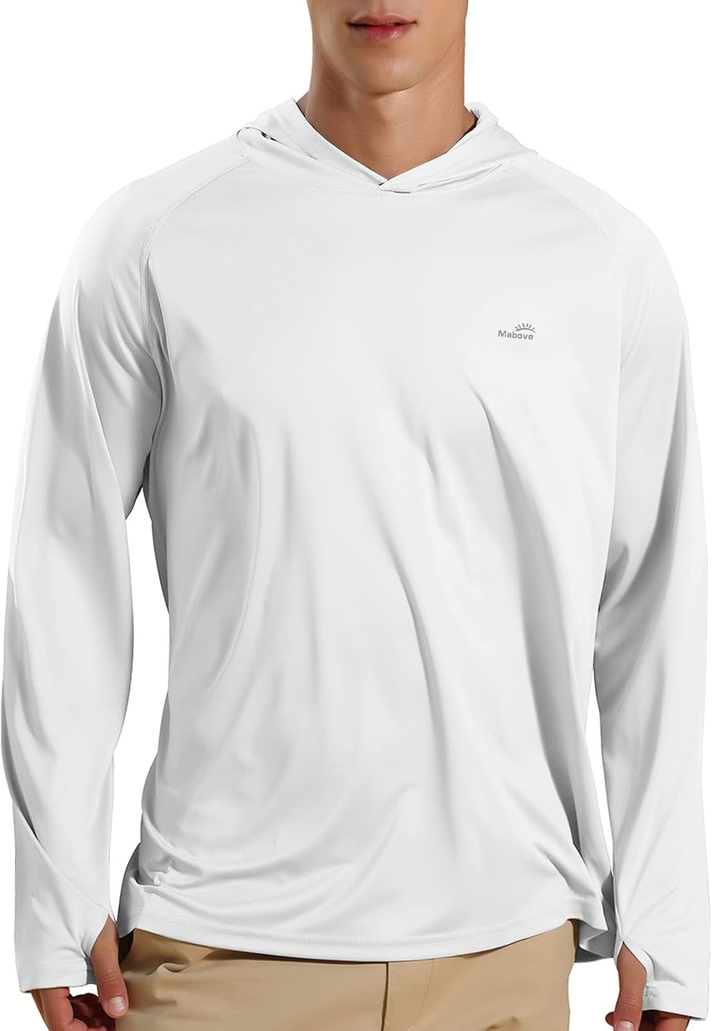 Men'S UPF 50+ Long Sleeve Sun Shirts UV Protection Hoodie Rash Guard Hiking Fishing Swim T Shirt