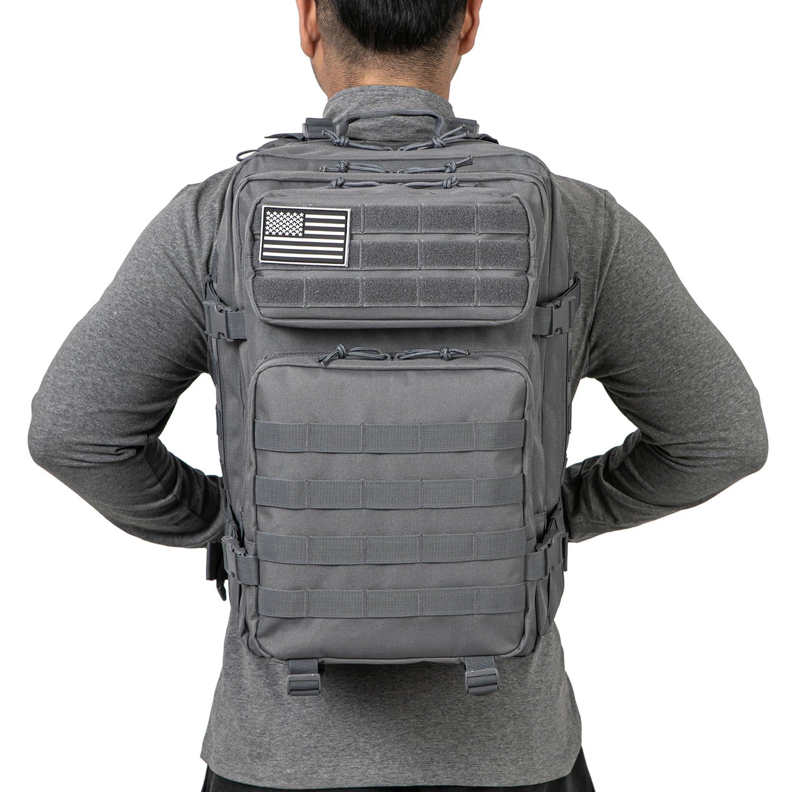 45L Tactical Backpack Molle for Survival Assault Pack CCW 3 Day Survival Bag Hiking Treeking Rucksack Heavy Duty Backpack