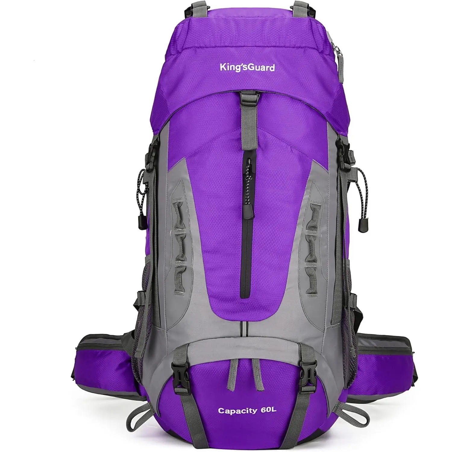 60L Hiking Camping Backpack with Rain Cover, Waterproof Large Capacity Outdoor Sport Travel Daypack Climbing Touring