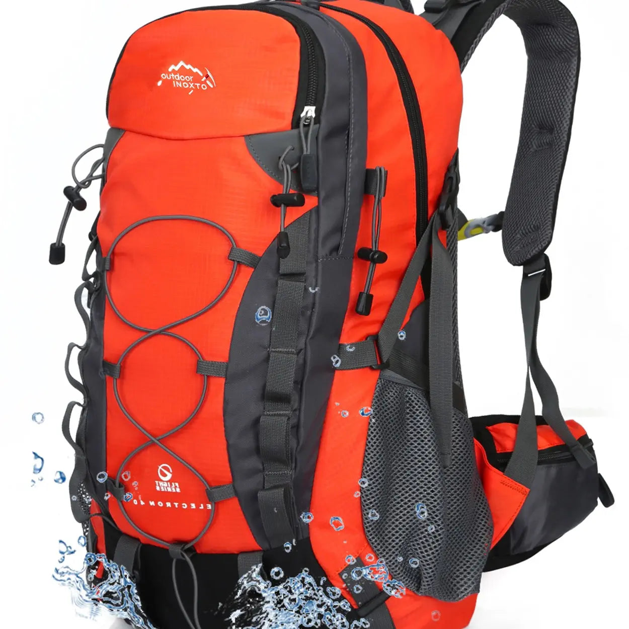 INOXTO Lightweight Hiking Backpack, 35L/40L Hiking Daypack with Waterproof Rain Cover for Travel Camping Outdoor Men and Women.