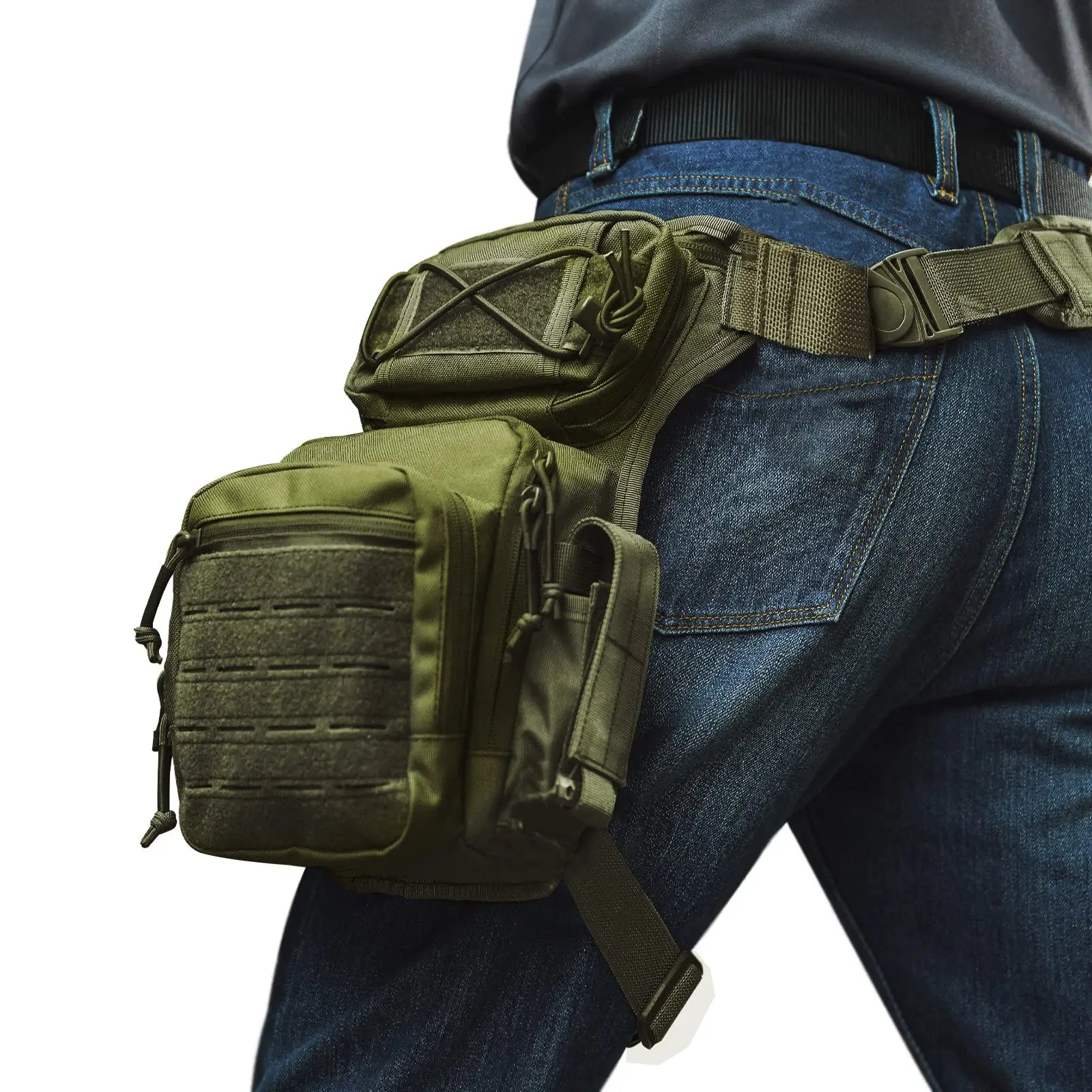 Drop Leg Bag for Men Women Military Tactical Thigh Pack Pouch Multifunctional Tactical Package Outdoor Hiking Thigh Bag