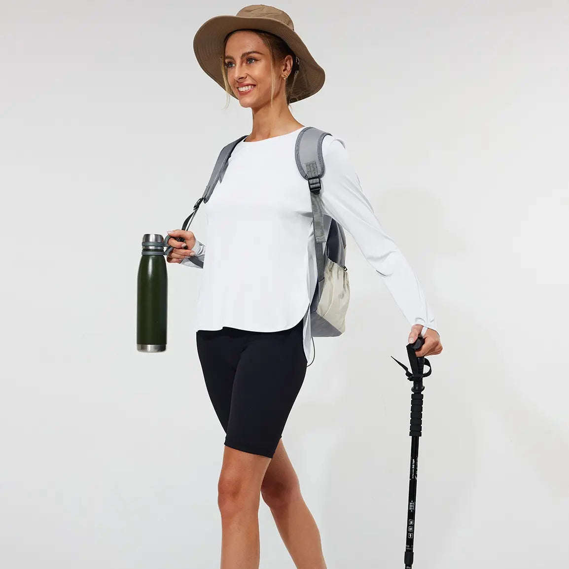 Women'S Long Sleeve Shirts UPF 50+ Rashguard Sun Protection Running Hiking Quick Dry Lightweight T Shirt Basic Longsleeves Athlete Activewear