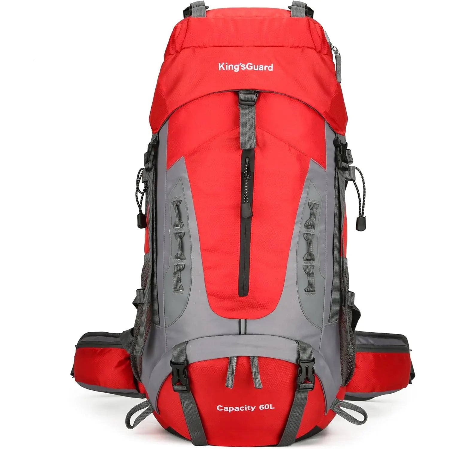 60L Hiking Camping Backpack with Rain Cover, Waterproof Large Capacity Outdoor Sport Travel Daypack Climbing Touring